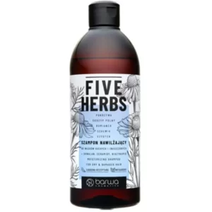 Barwa Šampon za suvu i oštećenu kosu Five Herbs 480 ml